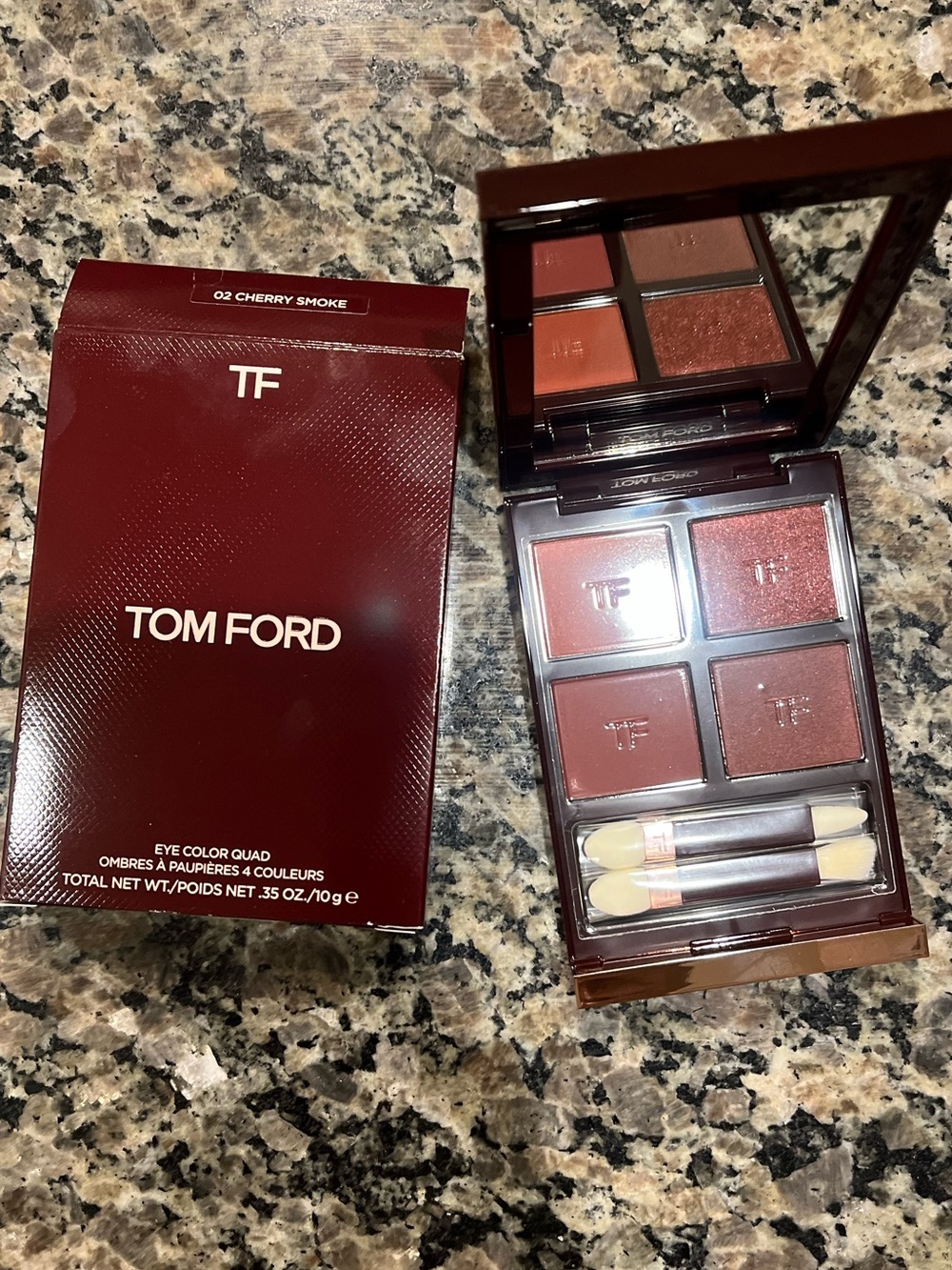 Tom Ford Eye Color Quad — Cherry Smoke Red & Burgundy Blend